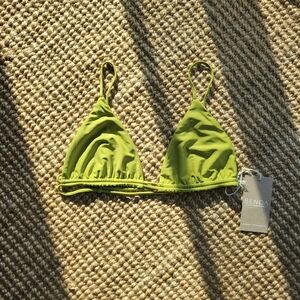 Benoa Swim Siena Bikini Top in Starfruit Green